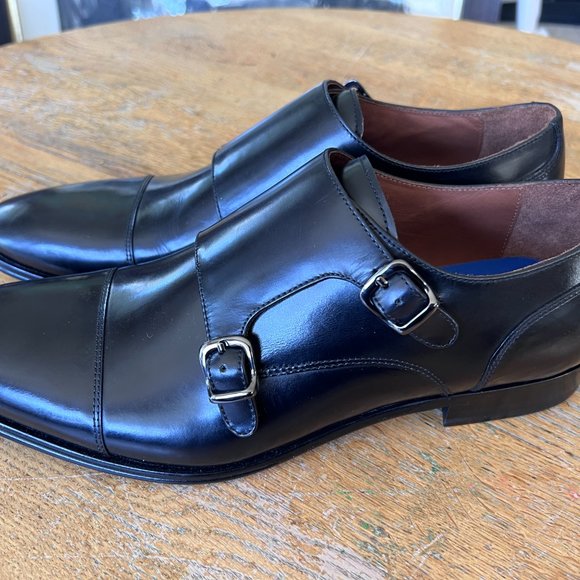 Brand NEW! Mr. B Mens's Black Leather Dress Loafer Shoe Size 10 - Picture 1 of 6